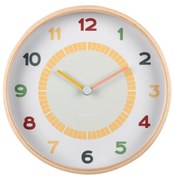 Karlsson 5962MC designerski zegar ścienny żółty,średnica 25 cm