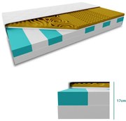Materac warstwowy VISCO MEMORY 17 cm 120 x 200 cm Ochrona materaca: W TYM ochraniacz na materac