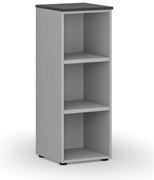 Regał biurowy PRIMO GRAY, 400 x 420 x 1087 mm, szary/grafit