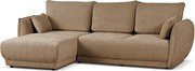 Narożnik lewy Loren z funkcją spania 255x165x91 cm – tkanina Raven 30 beżowa