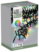 Zewnętrzny łańcuch świetlny Macaron, 8 m 400 diod LED, (ziel., pomar., nieb., różowy), timer, IP44, 8 m
