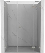 Mexen Lunar drzwi prysznicowe uchylne prawe 155 cm, transparent, nikiel szczotkowany - 834S-155-050-97-00-P