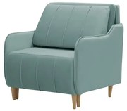 Fotel z funkcją spania BEST Miętowy