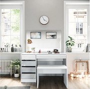 Stół szaleńcowy biały 120x55x75 sherry