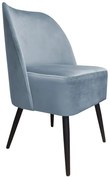 Fotel DUNAJ BL VELVET szary ATOS
