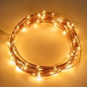 Dekoracyjna Girlanda Led (5 M Y 10 M) Lätt 10 M & Różowe Złoto - Sklum