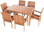 Zestaw ogrodowy tekowy HARMONY 1 + 6