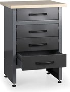 Stół roboczy G1, 840x600x600 mm, 4 szuflady