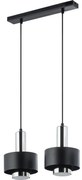 Żyrandol na lince RIF LUX 2xGX53/12W/230V czarny/chrom błyszczący