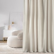 Zasłona na taśmie marszczącej strukturalna beżowa 140 x 280 cm 1 szt.