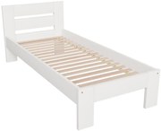 Pojedyncze łóżko w kolorze białym 90x200 M9-R98