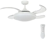 FANAWAY 212980 - Wentylator sufitowy EVORA 2xE27/15W/230V biały + pilot
