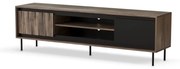 Szafka RTV SWING RTV-1 180 orzech/czarna HALMAR