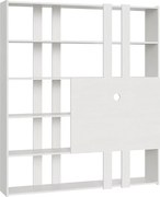 Regał otwarty Kato H z panelem TV Frassino biała