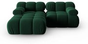 Zielona aksamitna sofa 191 cm Bellis – Micadoni Home