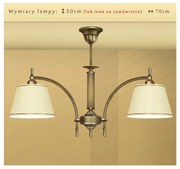 Klasyczna lampa z abażurami L-S2N