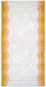 Ręcznik bawełniany Greno Flora Ocean 40x60 żółty GRENO