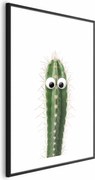 Plakat Żywy kaktus 60x90 cm z ramą czarną z marginesem ARTGEIST B