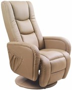 Beżowy obrotowy fotel masujący do salonu H7-S45
