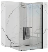 Ścianka prysznicowa Rea Cortis Black 120