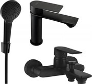 Mexen Royo R05 zestaw wannowy, czarny - 72203R05-70