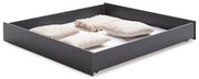 Antracytowa szuflada pod łóżko Marckeric Enara, 137x147 cm