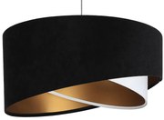 Czarno-biała asymetryczna lampa wisząca - 5X EX981 D2-W83