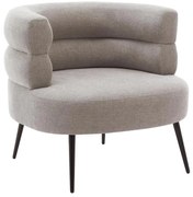 Fotel z szarą tapicerką - CAMEDO