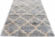 Prostokątny jasnoszary dywan w marokański wzór R3-N63