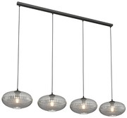 Industrialna lampa wisząca z grafitowymi kloszami - 3X D174 T4-C96