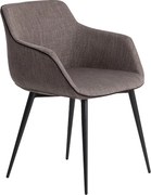 Ciemnoszare krzesło materiałowe 4005 ANGEL CERDA