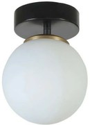 Lampa sufitowa Yeni Can Tekli Siyah Beyaz CamliAvize, czarna-biała