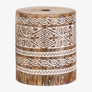 Podstawa Do Parasola Drewniana Ainsa Vintage White Wood - Sklum