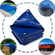 Plandeka JAGO 650 g/m², aluminiowe oczka, niebieska, 3x5 m