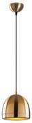 Lampa wisząca w kolorze brązu z metalowym kloszem ø 17 cm Mugo – Opviq lights