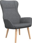 Ciemnoszary tapicerowany fotel wypoczynkowy H3-M80