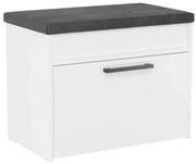 Biała Nowoczesna Szafka Na Buty Z Siedziskiem B3-M39