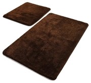 Ciemnobrązowe dywaniki łazienkowe zestaw 2 szt. 60x100 cm Havai – Foutastic
