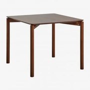 Stół Jadalny Munden Mdf Wenge & 90 X 90 Cm - Sklum