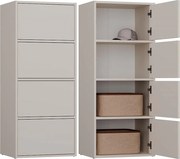 Komoda ALMA 4D | Kaszmir | 50x40x119 cm | 4 Półki