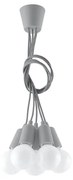 Szara lampa wisząca ø 25 cm Rene – Nice Lamps
