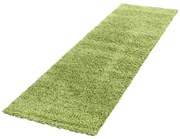Dywan shaggy jednokolorowy zielony 80 cm x 250 cm