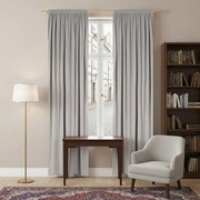 Zasłona gotowa welurowa na taśmie 140x250 SZARA velvet żabki tunel Virella