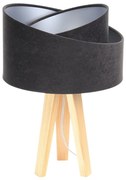 Lampa stołowa GEMSTONE czarna/srebrna/sosna BPS KONCEPT