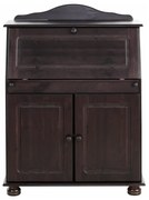 Ciemnobrązowa wysoka komoda z sekretarzykiem 107x39 cm Mette – Støraa