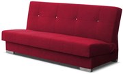 Czerwona rozkładana wersalka tapicerowana Z4-H74