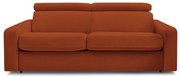Ceglasta rozkładana sofa 215 cm Monaco – Bobochic Paris