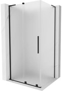 Mexen Velar L kabina prysznicowa rozsuwana 90 x 75 cm, szron, czarna - 871-090-075-33-70