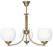 Elegancki żyrandol mosiężny z kulami QV-S3A