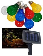 LED solarny łańcuch zewnętrzny 10xLED/1,2V 300mAh 2,2m IP44 multikolor